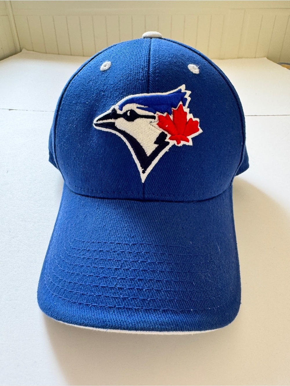 MLB Toronto Blue Jays New Era Fitted Hat Baseball Cap 6 Panel Blue One Size